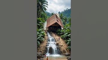 The whole house was destroyed by the landslide 🚨#landslide #shortsfeed