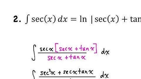 Video 40 - 5.2 Natural Log Integration Part 2