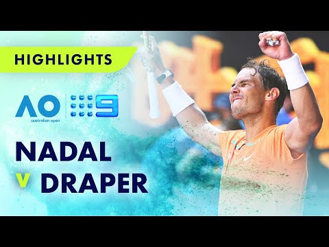 Match Highlights: Rafael Nadal v Jack Draper - Australian Open 2023 | Wide World of Sports