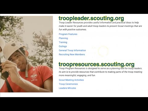 Previous Scouts BSA Resource Websites Tour