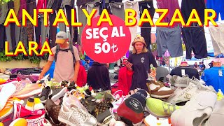 ANTALYA LARA BIGGEST STREET BAZAAR Saturday . Walking from Laura #turkey #antalya #bazaar #Lara