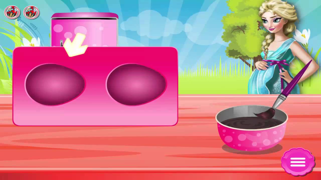 Pregnant Elsa Easter Egg ♥ Disney Princess Elsa Easter Game for Kids ♥