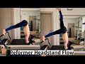 Headstand Flow for Strength &amp; Balance | Pilates Reformer Core Challenge