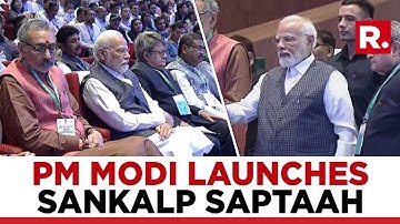 PM Modi Launches Unique Week Long Program ‘Sankalp Saptaah’ At Bharat Mandapam In Delhi