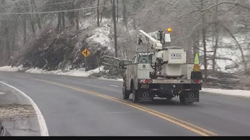 Power restoration efforts continue after storm