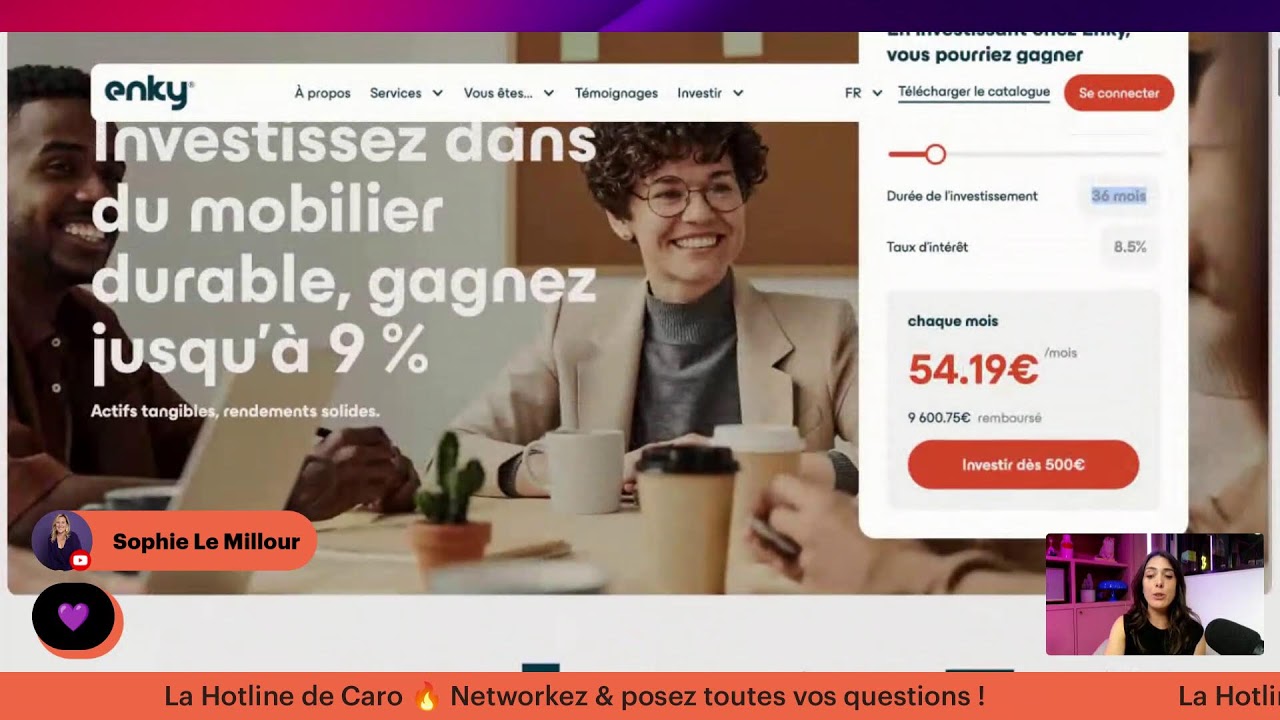 La Hotline de Caro 🔥 - Spécial Bureaux & Mobilier avec Enky - Je réponds à vos questions