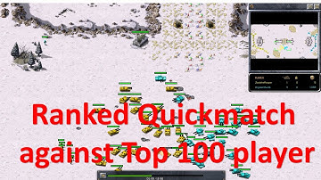 Command and Conquer Red Alert Remastered (Quickmatch against ranked top 100 player)