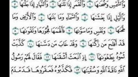 الشيخ محمود عبدالحكم - سورة الشمس - مرتل.wmv