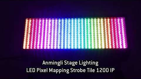 LED Pixel Mapping Strobe Tile 1200 IP -- Versatile--Strobe+Wash+Pixel Mapping 3-in-1 Strobe Light