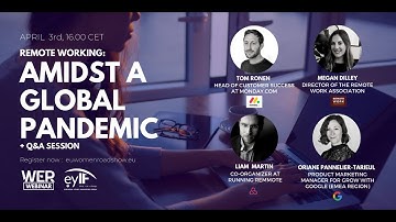 WEBINAR - ‘Remote working: Amidst a global pandemic’