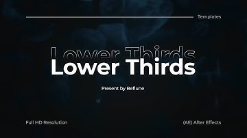Clean Lower Thirds Animation | Titles | Template | V1