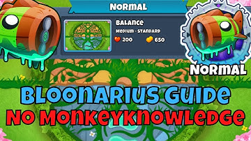 Bloonarius Normal || Guide || No Monkey Knowledge || Balance  - BTD6