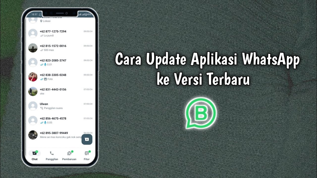 Cara Update Aplikasi WhatsApp ke Versi Terbaru YouTube
