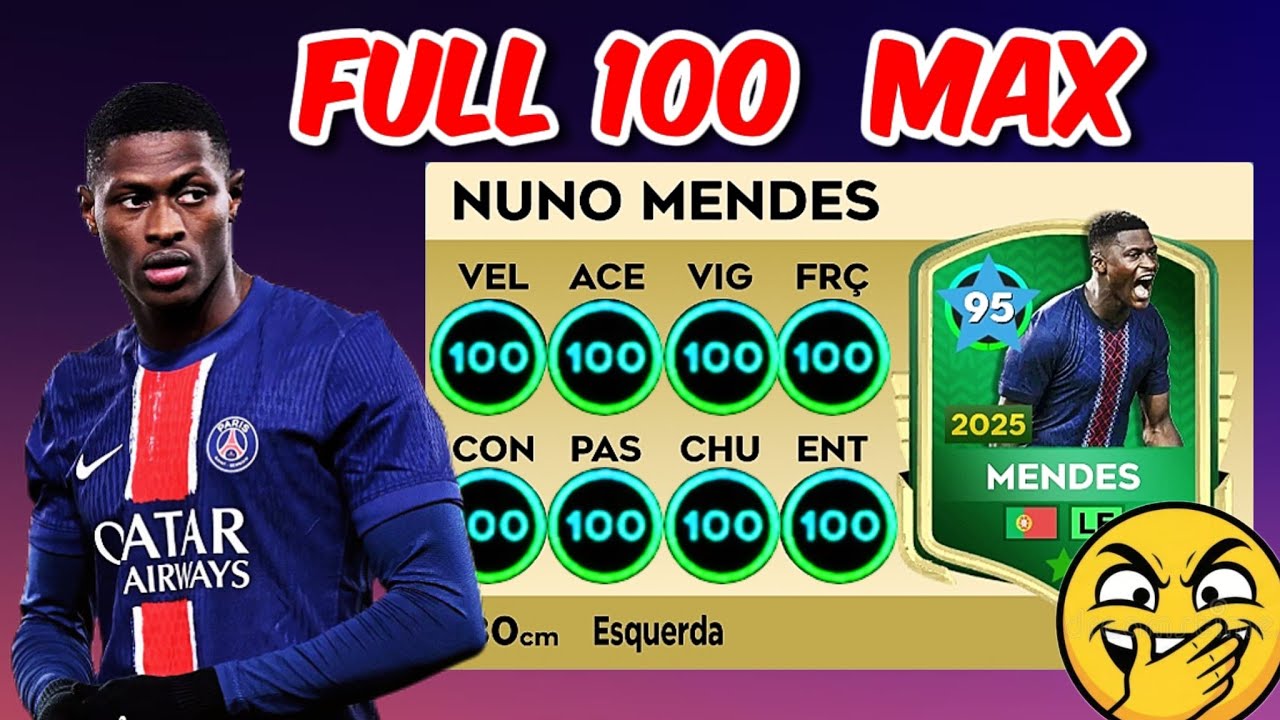 DLS 26 | UPGRADE DE NUNO MENDES CARTA VERDE 💚  MELHOR LE  ( FICOU MONSTRUOSO ) 😱❤️😍