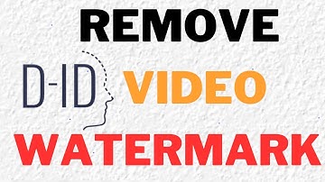 How To Remove Watermark From Video For Free / D-ID Video