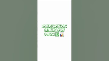 Double bottom 💹📊| Powerful reversal pattern |#shortvideo#shorts#trading#viral#tradediary#stockmarket