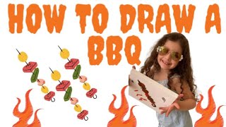 How To Draw Easy BBQ