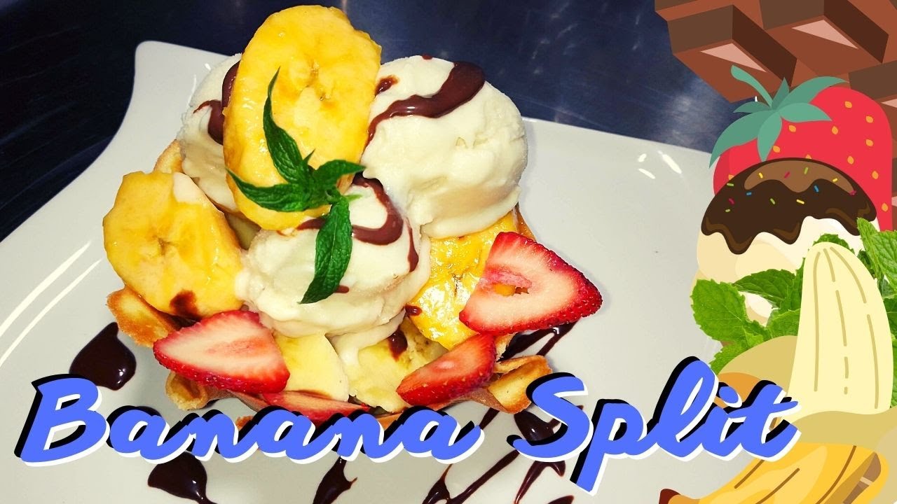 banana split #platano #banana #bananasplit