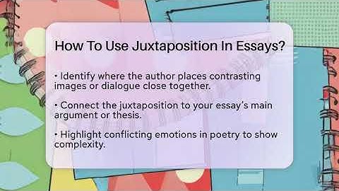How To Use Juxtaposition In Essays? - The Prose Path
