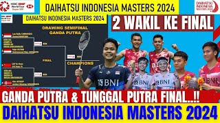 Full Drawing & Jadwal SEMIFINAL INDONESIA MASTERS 2024 ~ 2 Wakil Indonesia PASTI KE FINAL..!!
