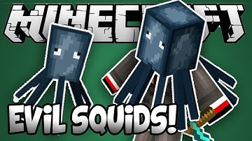 Minecraft Mod Showcase: Evil Squids! Inspired by SkyDoesMinecraft [1.6.2]
