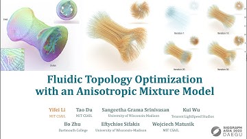 [SIGGRAPH Asia 2022 Presentation] Fluidic Topology Optimization with an Anisotropic Mixture Model