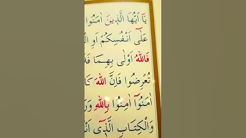 سورة النساء الأية 135 القارئ سعد الغامدي