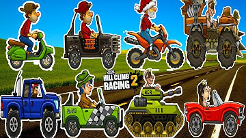 Hill Climb Racing 2 : All Vehicles Unlocked (Bus, Formula, Super Diesel) Part 1 - Android GamePlay