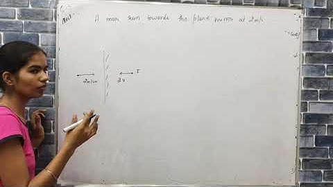 a man run towards the plane mirror at 2m/s .