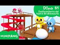 Aprende las colores con MINIPANG | dino S1 | Deslizamiento de dinosaurio🥚 | MINIPANG TV 3D Play