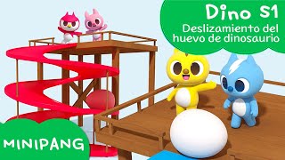 Aprende las colores con MINIPANG | dino S1 | Deslizamiento de dinosaurio🥚 | MINIPANG TV 3D Play