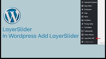 LayerSlider WordPress/ Add layerslider in WordPress Website