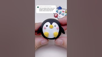 Penguin 🐧 #clay #clayart #penguin #shorts