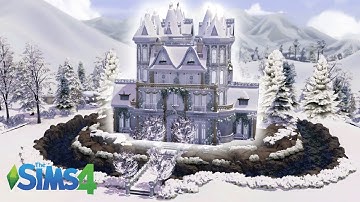 Mystical Snow Castle - Sims 4 Speed Build (Stop Motion | No CC) | Part 1