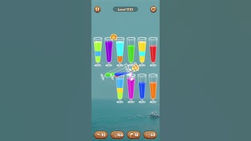Water color sort level 1722 #androidgameplay #watersortpuzzle #shorts
