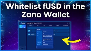 How to Add & Whitelist Freedom Dollar (fUSD) in the Zano Desktop Wallet