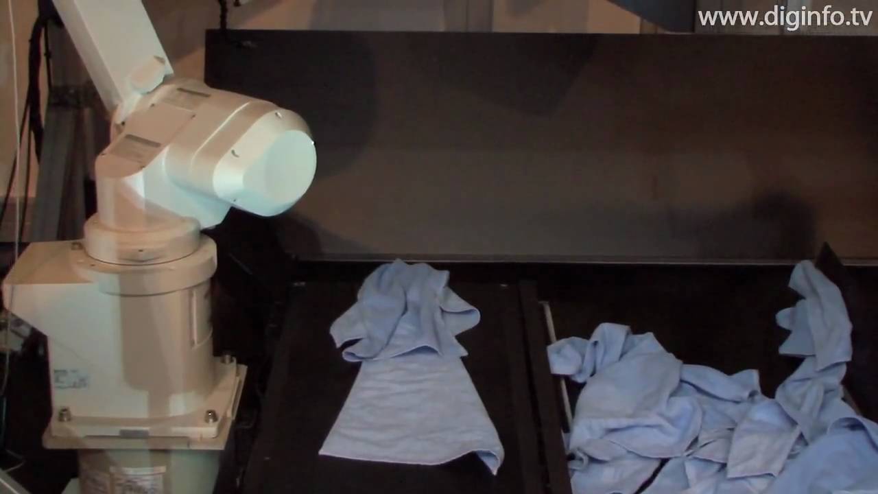Robotic Laundry Handling System DigInfo YouTube