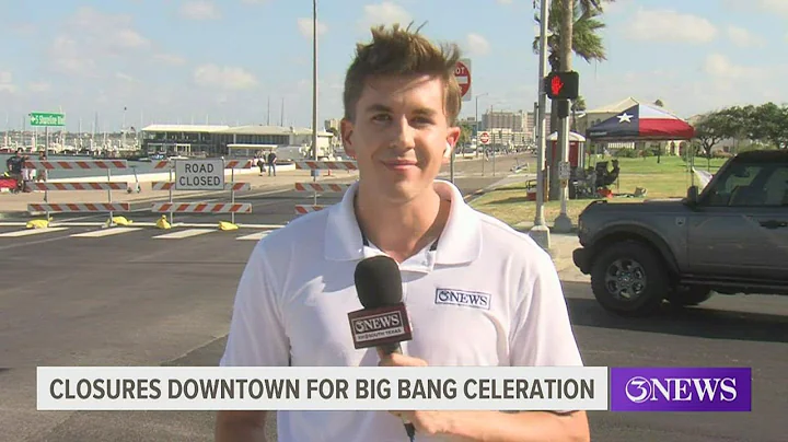 Brandon Schaff live from downtown as road closures begin for the Big Bang Celebration