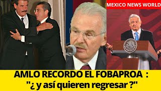 AMLO RECORDO LA DEUDA DE 3 BILLONES DE EL FOBAPROA  : \\