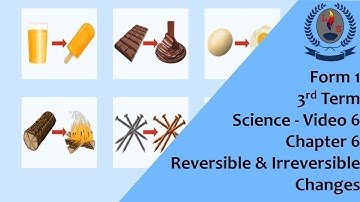 Form 1 - 3T - Science - Video 6 - Chapter 6 - Reversible and Irreversible Changes