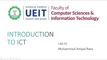 Intorduction to ICT Lab 3