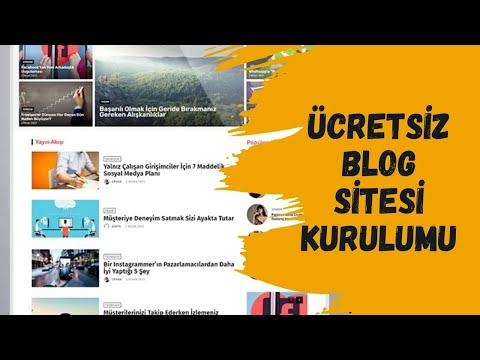 Ücretsiz Blog Sitesi