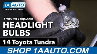 How to Replace Headlight Bulbs1419 Toyota Tundra