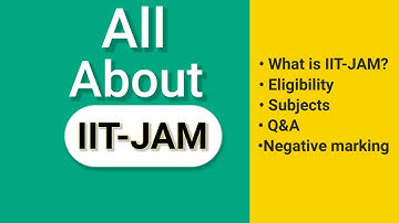 What is IIT- JAM ?|| All details | Eligibility| Negative marking |Q&A #iitjam #iitjamguide