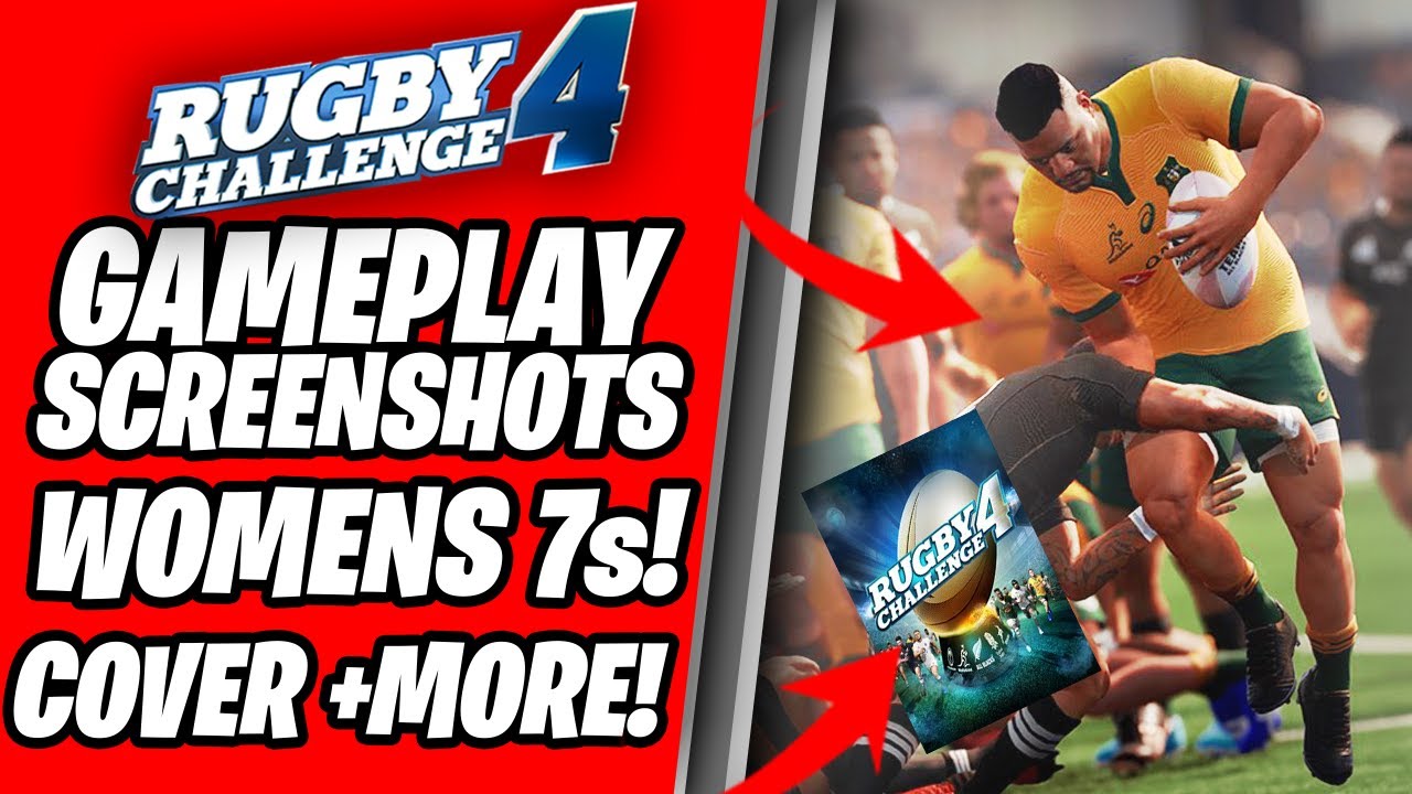 *NEW* RUGBY CHALLENGE 4 INGAME SCREENSHOTS, KIT CREATOR, COVER, WOMENS
