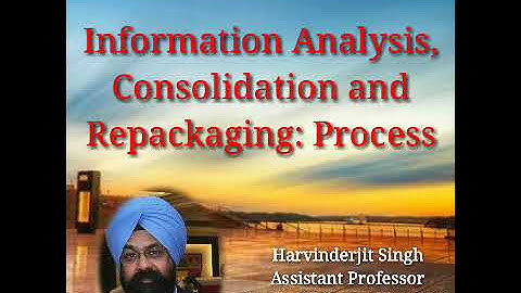 Information Analysis, Consolidation and Repackaging: Process. #MLIS