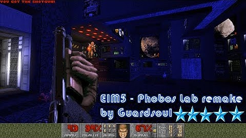 ULTIMATE DOOM: E1M5 - Phobos Lab remake by Guardsoul - UV blind run - SUPER AMAZING REMAKE!!!
