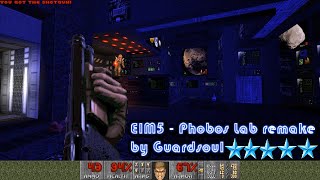 Ultimate Doom E1M5 - Phobos Lab Remake By Guardsoul - Uv Blind Run - Super Amazing Remake