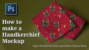 How to make a Handkerchief Mockup Photoshop from scratch | 3D Rendering | Tutorial