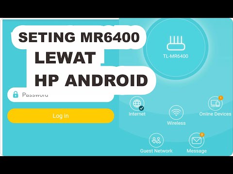HOW TO SET TPLINK TL MR6400 THROUGH THE HP ANDROID